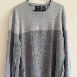 Calvin Klein Crewneck sweater in gray, size XL